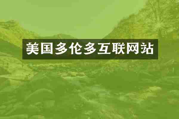 美国多伦多互联网站