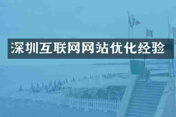 深圳互联网网站优化经验