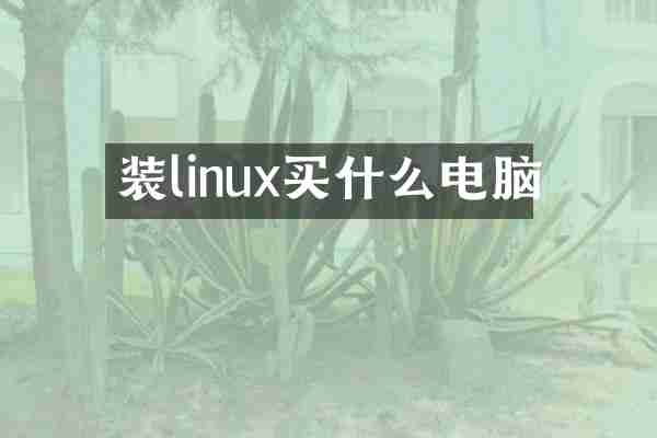 装linux买什么电脑