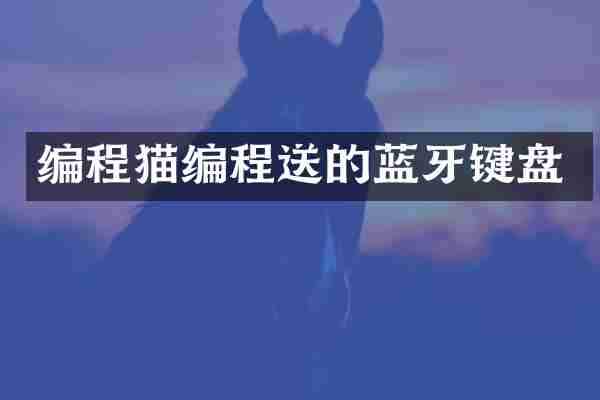 编程猫编程送的蓝牙键盘