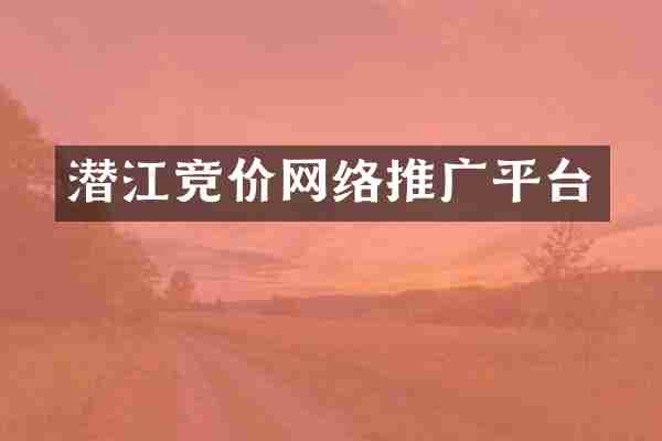 潜江竞价网络推广平台
