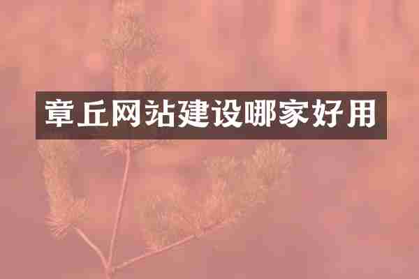 章丘网站建设哪家好用