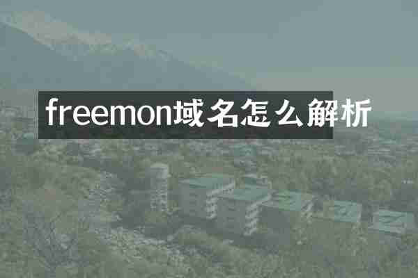 freemon域名怎么解析