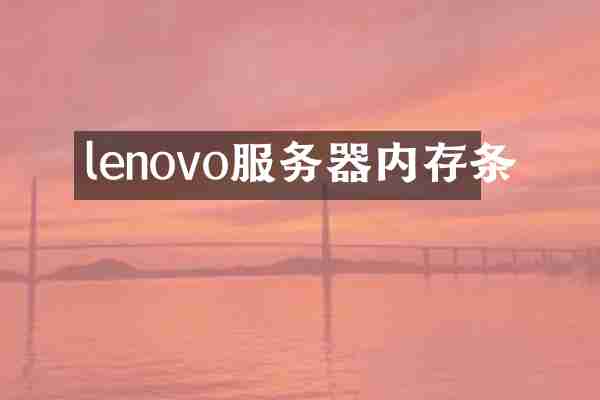 lenovo服务器内存条