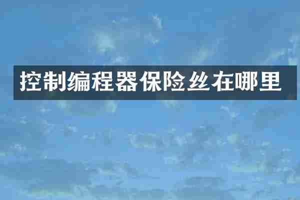 控制编程器保险丝在哪里