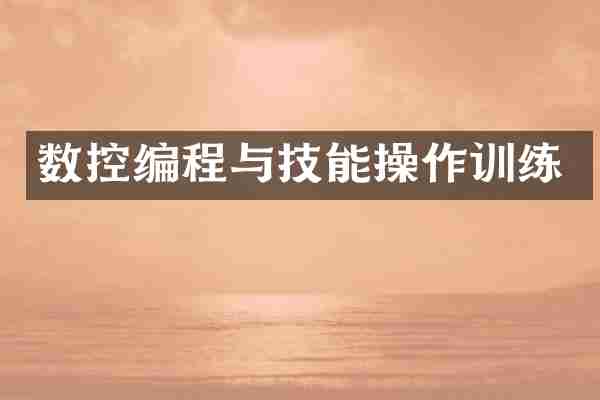 数控编程与技能操作训练