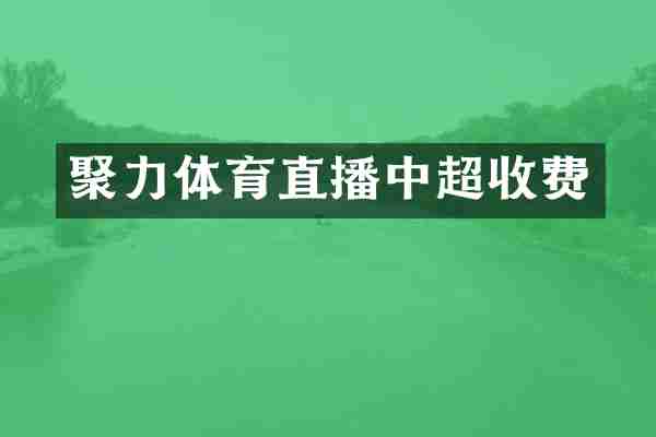 聚力体育直播中超收费