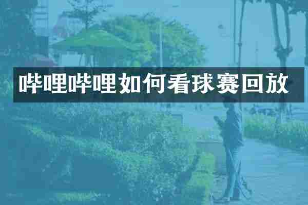 哔哩哔哩如何看球赛回放