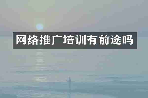 网络推广培训有前途吗