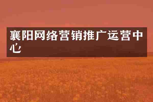 襄阳网络营销推广运营中心