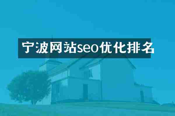 宁波网站seo优化排名