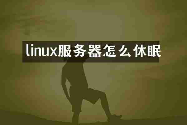 linux服务器怎么休眠