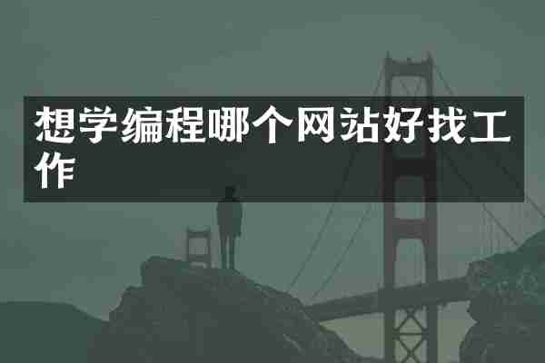 想学编程哪个网站好找工作