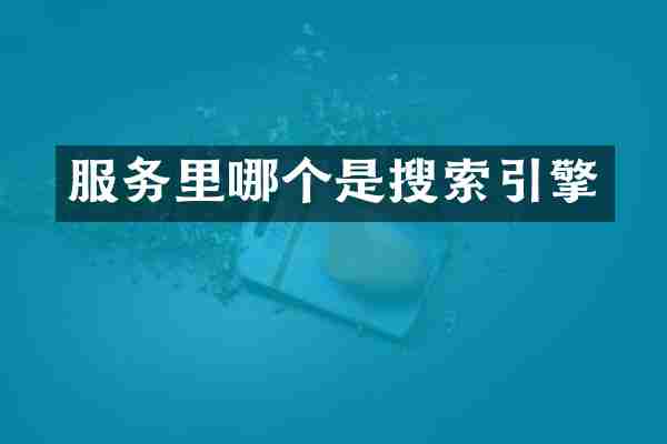服务里哪个是搜索引擎