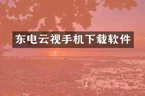 东电云视手机下载软件