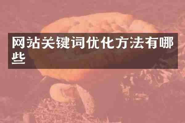 网站关键词优化方法有哪些