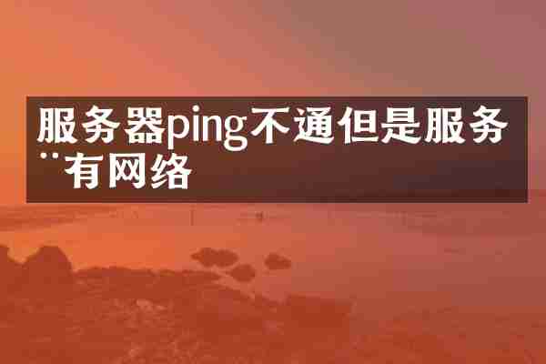服务器ping不通但是服务器有网络