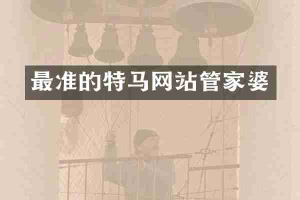 最准的特马网站管家婆