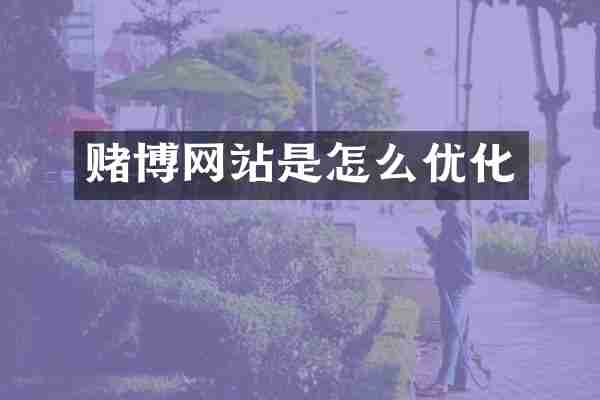赌博网站是怎么优化