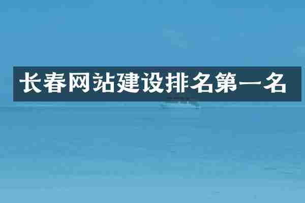 长春网站建设排名第一名