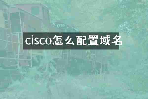 cisco怎么配置域名