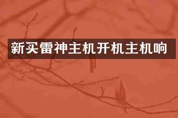 新买雷神主机开机主机响
