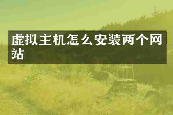 虚拟主机怎么安装两个网站