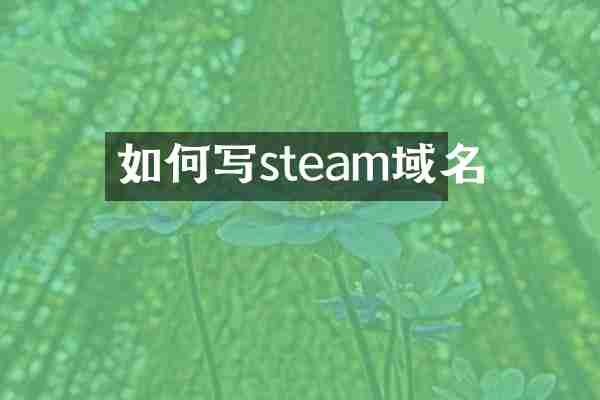 如何写steam域名