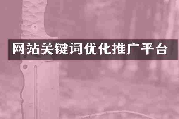 网站关键词优化推广平台