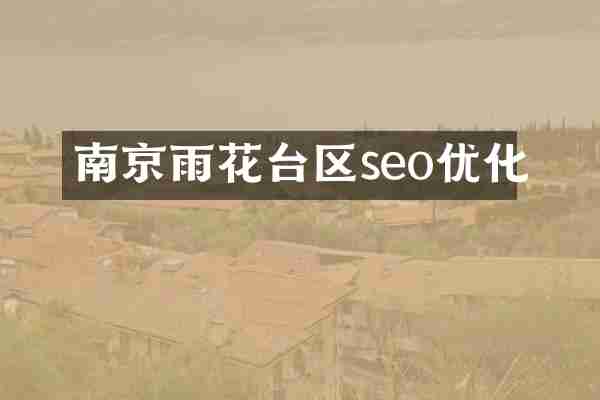南京雨花台区seo优化