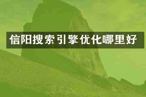 信阳搜索引擎优化哪里好