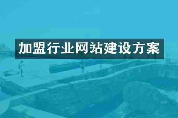 加盟行业网站建设方案