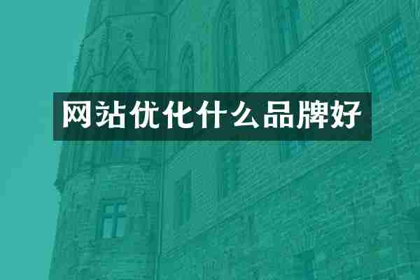 网站优化什么品牌好