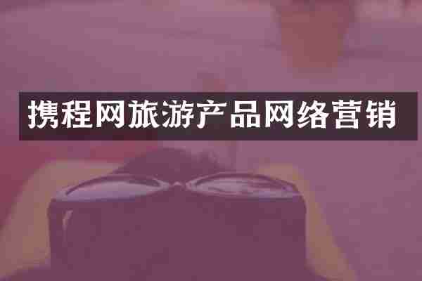 携程网旅游产品网络营销