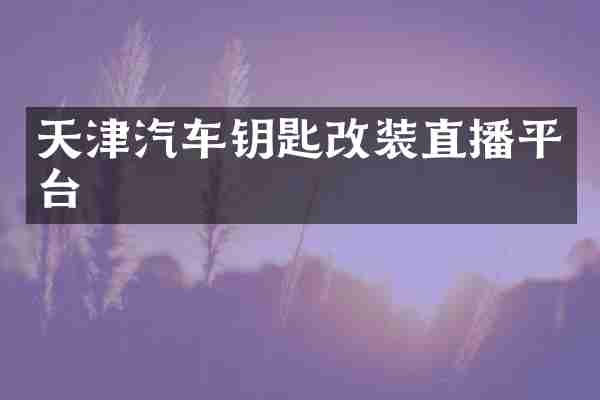 天津汽车钥匙改装直播平台