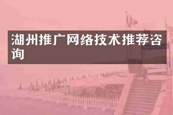 湖州推广网络技术推荐咨询