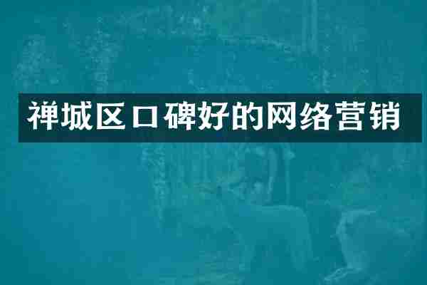 禅城区口碑好的网络营销