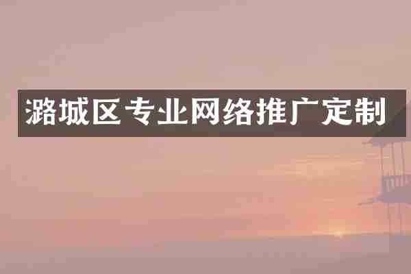 潞城区专业网络推广定制