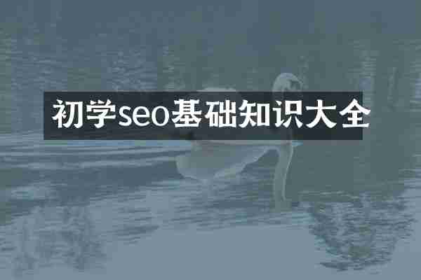 初学seo基础知识大全