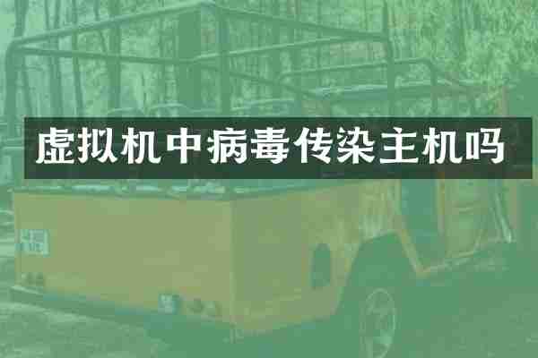 虚拟机中病毒传染主机吗