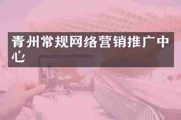 青州常规网络营销推广中心