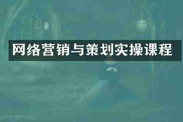 网络营销与策划实操课程