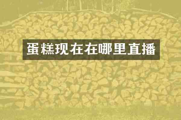 蛋糕现在在哪里直播