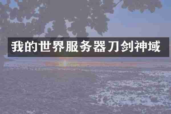 我的世界服务器刀剑神域