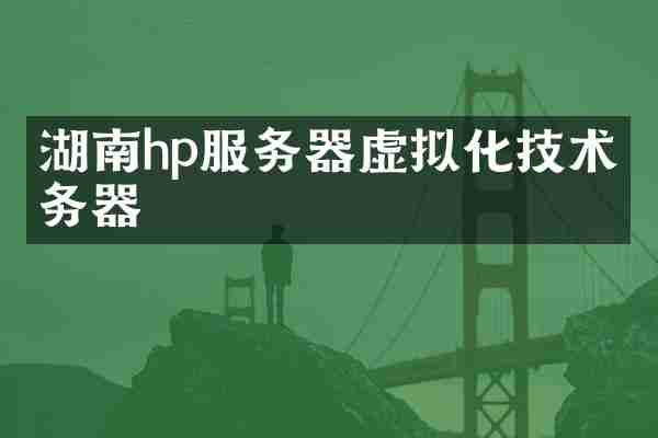 湖南hp服务器虚拟化技术服务器