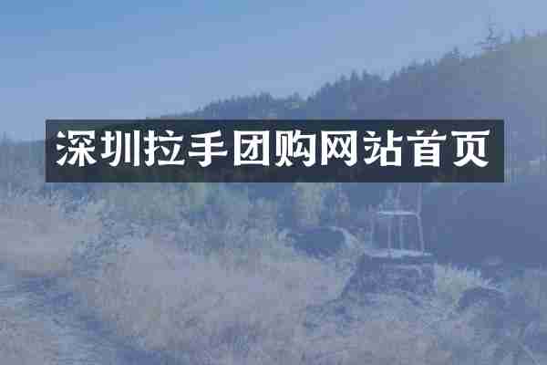 深圳拉手团购网站首页