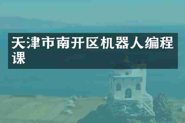 天津市南开区机器人编程课