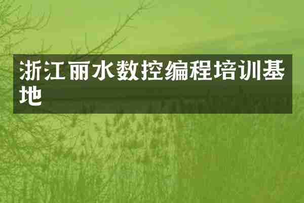 浙江丽水数控编程培训基地