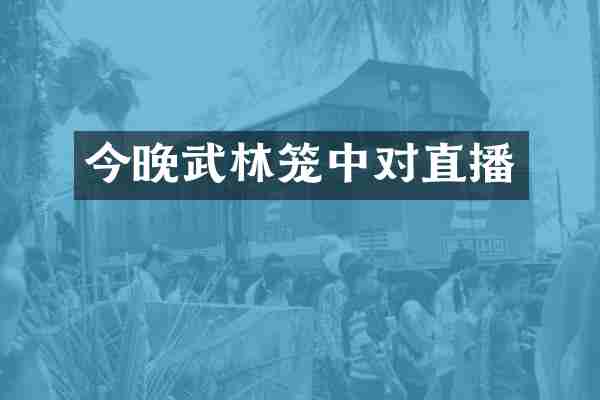 今晚武林笼中对直播