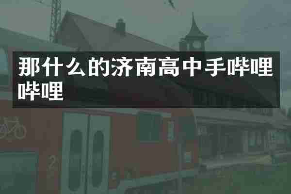 那什么的济南高中手哔哩哔哩